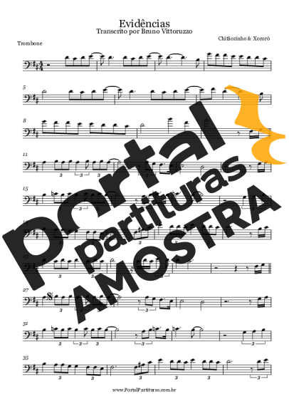 Chitãozinho e Xororó  partitura para Trombone