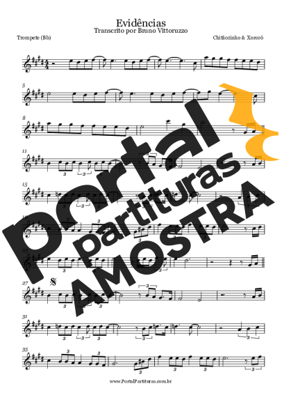 Chitãozinho e Xororó  partitura para Trompete