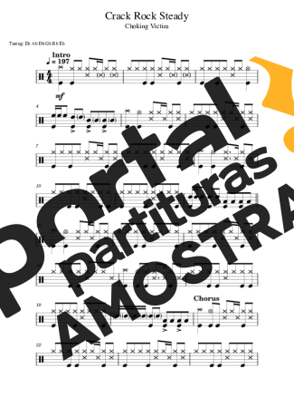 Choking Victim  partitura para Bateria