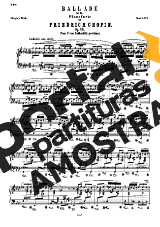 Chopin  partitura para Piano