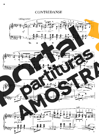 Chopin Contredanse In Gb Major B.17 partitura para Piano