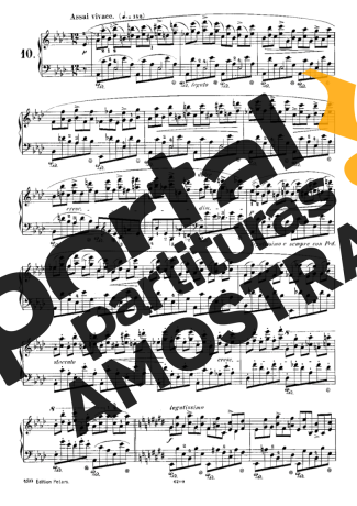 Chopin Étude 10 Op. 10 partitura para Piano