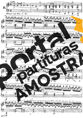 Chopin Étude 11 Op. 25 partitura para Piano