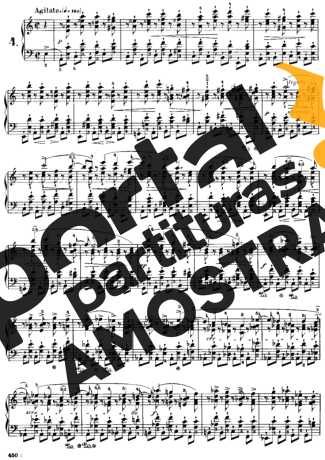 Chopin Étude 4 Op. 25 partitura para Piano