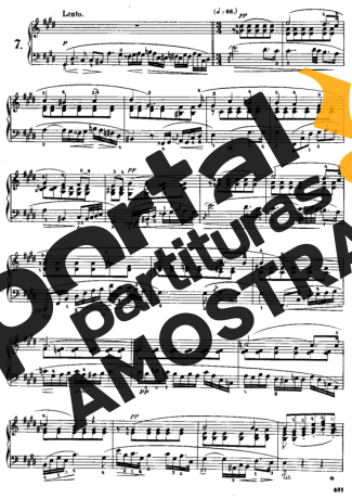 Chopin Étude 7 Op. 25 partitura para Piano