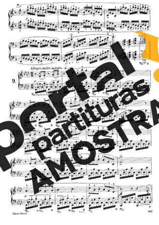 Chopin Étude 9 Op. 10 partitura para Piano
