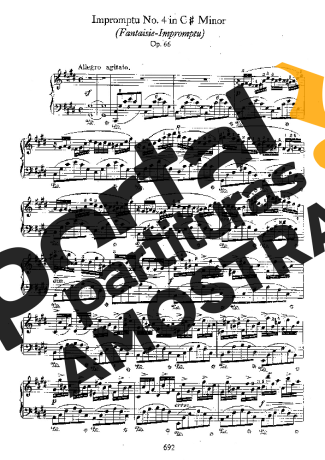 Chopin Fantaisie Impromptu Op.66 partitura para Piano