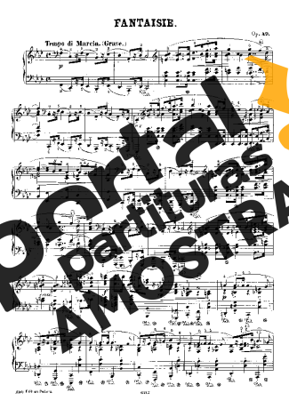 Chopin Fantaisie Op. 49 partitura para Piano