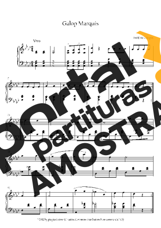 Chopin Galop Marquis partitura para Piano