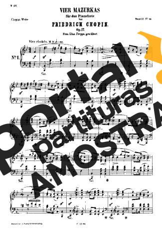 Chopin  partitura para Piano