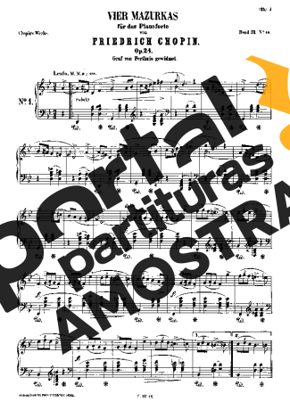 Chopin  partitura para Piano