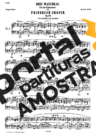 Chopin  partitura para Piano