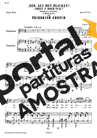 Chopin Mir Aus Den Blicken partitura para Piano