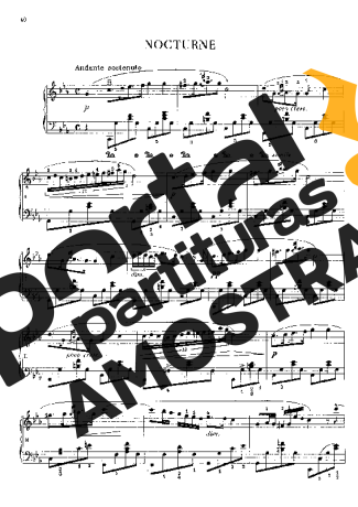 Chopin Nocturne In C Minor B.108 partitura para Piano