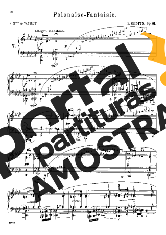 Chopin Polonaise-fantaisie Op.61 partitura para Piano