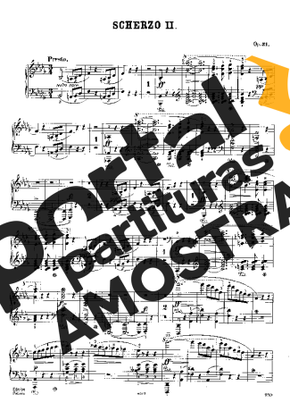 Chopin Scherzo No.2 Op.31 partitura para Piano