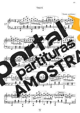 Chopin Waltz In E-flat Major B.46 partitura para Piano