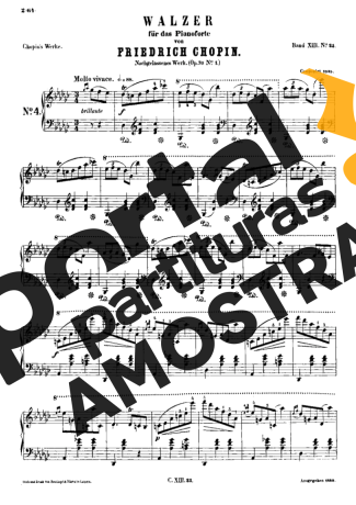 Chopin  partitura para Piano