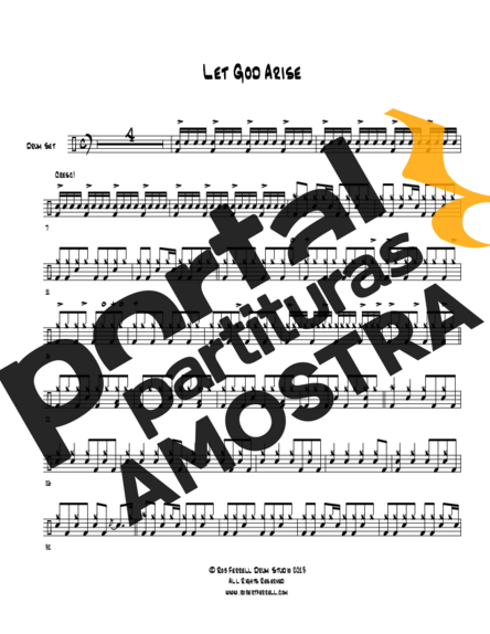Chris Tomlin Let God Arise partitura para Bateria