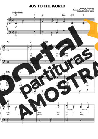 Christmas Songs (Temas Natalinos) Joy To The World (V2) partitura para Piano