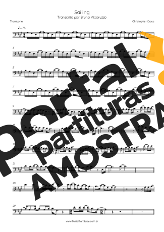 Christopher Cross  partitura para Trombone