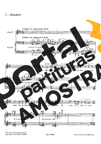 Claude Debussy 3 Poèmes De Stéphane Mallarmé partitura para Piano