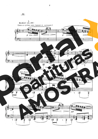 Claude Debussy Prelude II Volles partitura para Piano