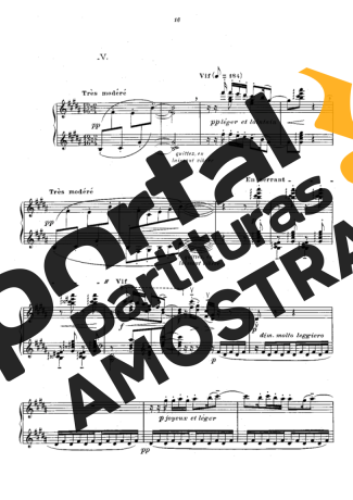 Claude Debussy Prelude V Les Collines D Anacapri partitura para Piano