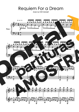 Clint Mansell  partitura para Piano