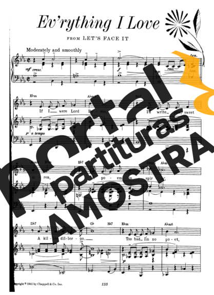 Cole Porter  partitura para Piano