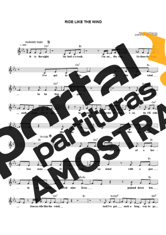 Cristopher Cross  partitura para Teclado