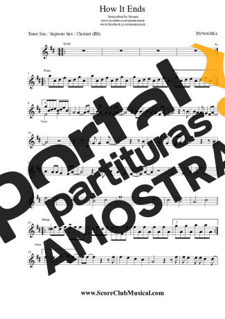 DeVotchKa How It Ends partitura para Clarinete (Bb)