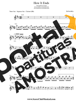 DeVotchKa  partitura para Clarinete (Bb)