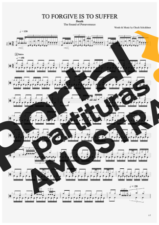 Death To Forgive Is To Suffer partitura para Bateria
