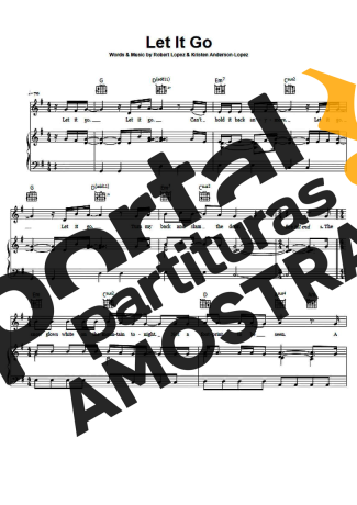Demi Lovato Let It Go partitura para Piano