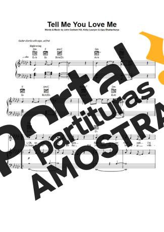 Demi Lovato Tell Me You Love Me partitura para Piano
