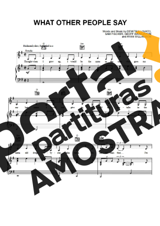 Demi Lovato  partitura para Piano