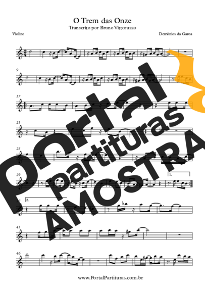 Demônios da Garoa  partitura para Violino