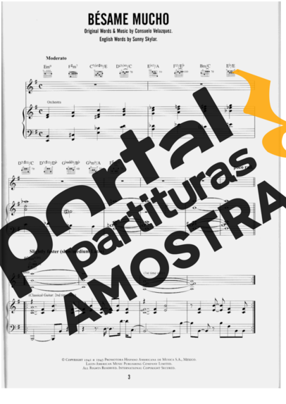 Diana Krall Bésame Mucho partitura para Piano