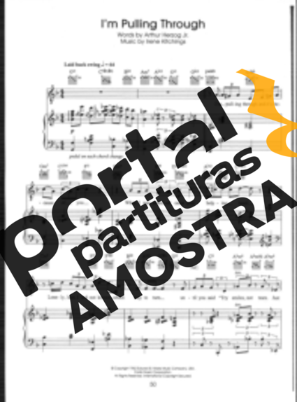 Diana Krall Im Pulling Through partitura para Piano