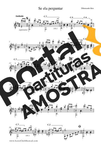 Dilermando Reis  partitura para Violão