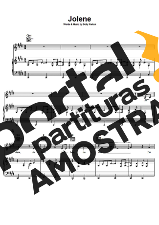 Dolly Parton Jolene partitura para Piano