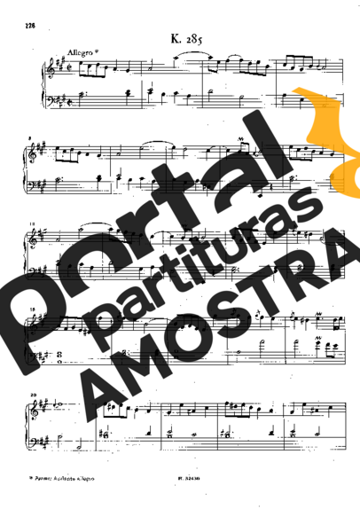 Domenico Scarlatti  partitura para Piano
