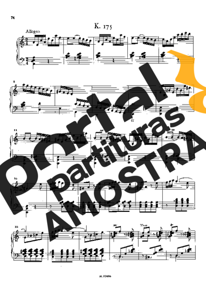Domenico Scarlatti  partitura para Piano