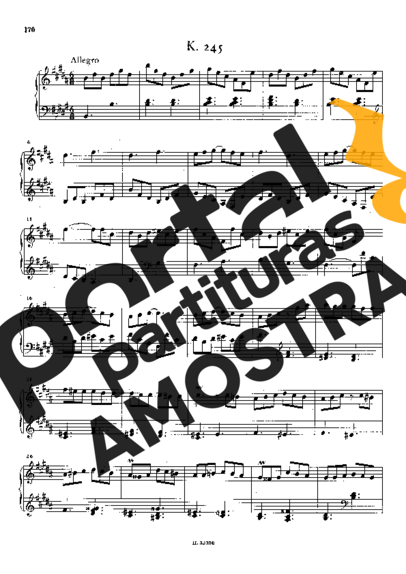 Domenico Scarlatti  partitura para Piano