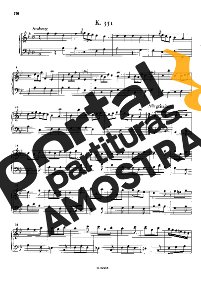 Domenico Scarlatti  partitura para Piano