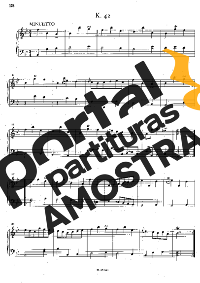 Domenico Scarlatti Keyboard Sonata In Bb Major K.42 partitura para Piano