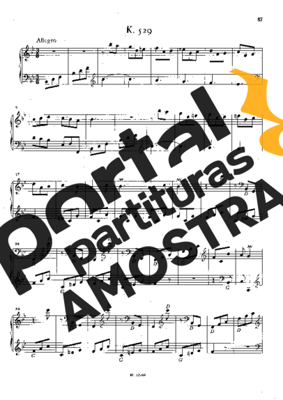 Domenico Scarlatti  partitura para Piano