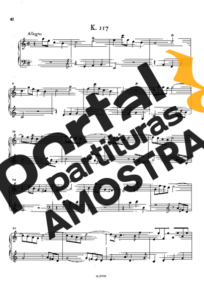 Domenico Scarlatti  partitura para Piano
