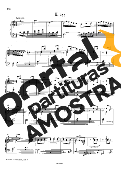 Domenico Scarlatti  partitura para Piano